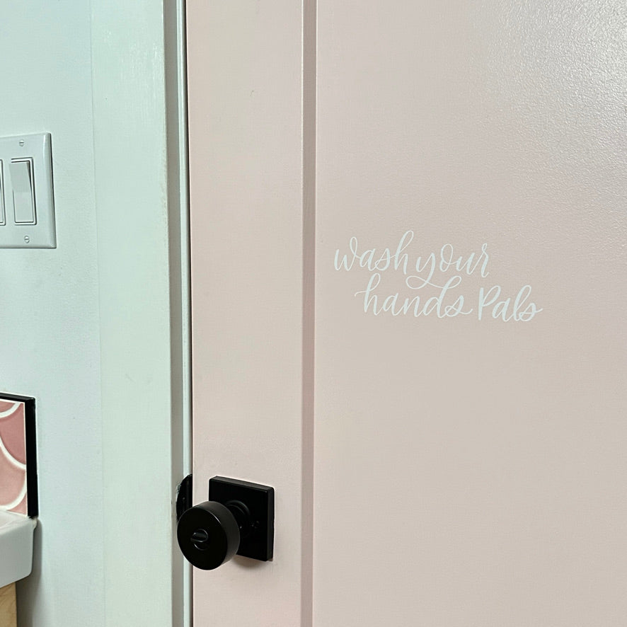 Wash Your Hands Pals Decal