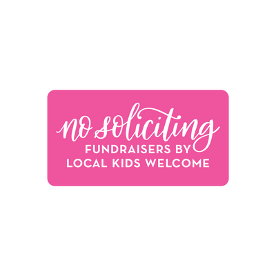 Magnetic No Soliciting Sign