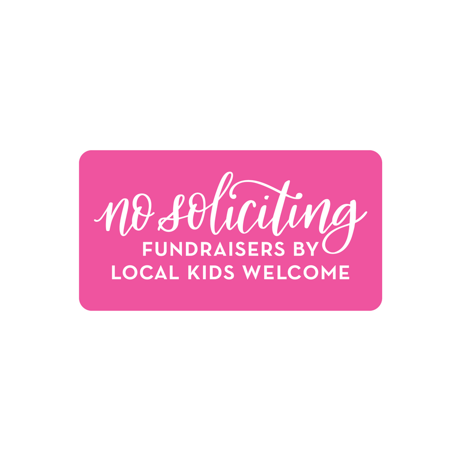 Magnetic No Soliciting Sign