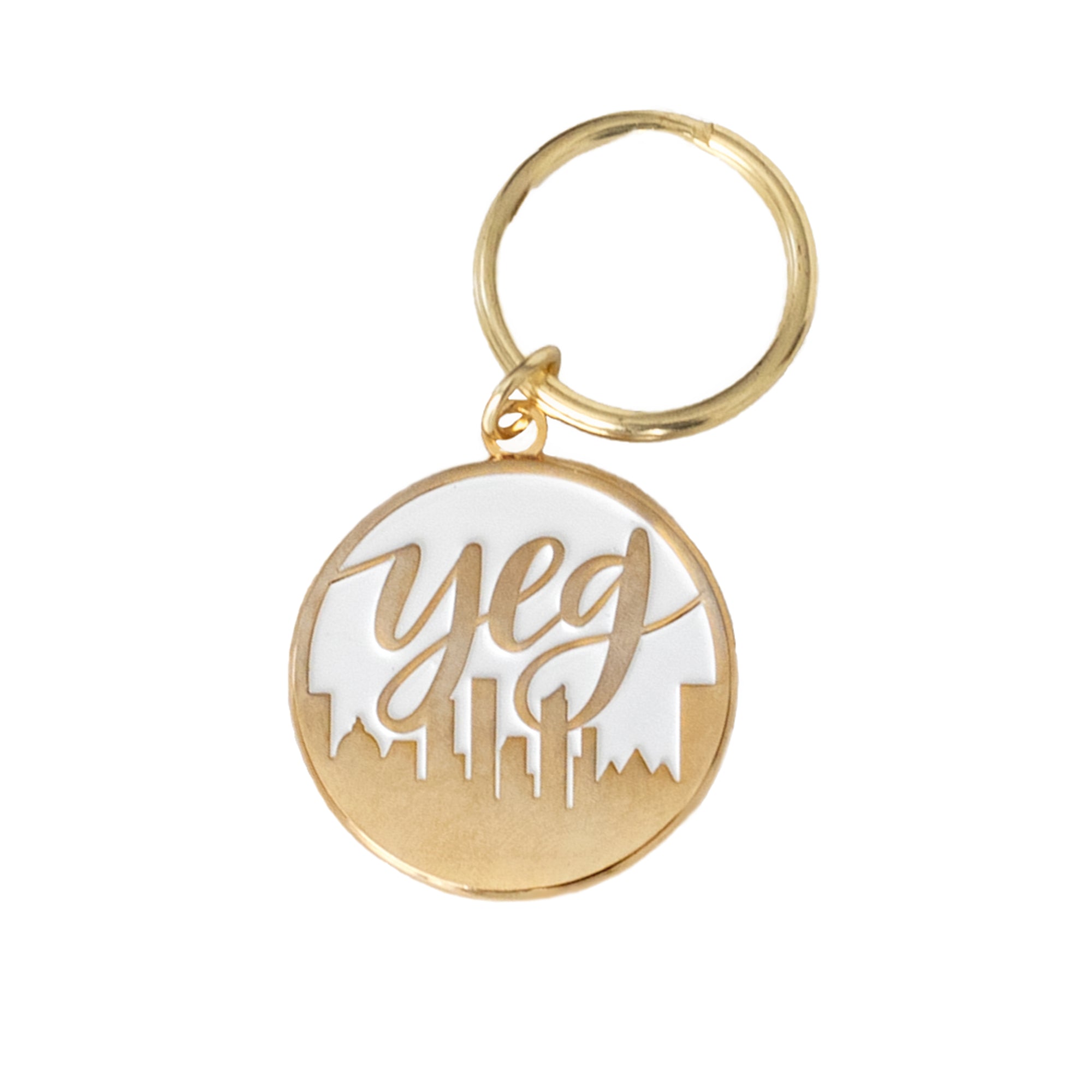 YEG Enamel Keychain