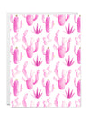 Pink Cactus Print Card