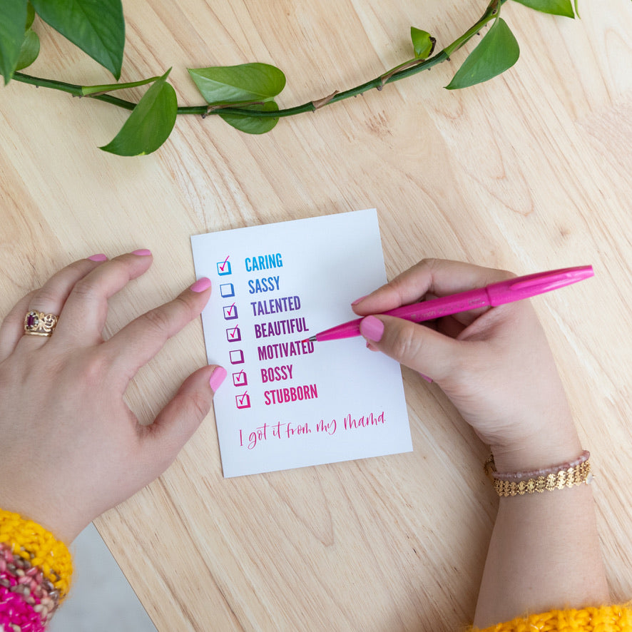 I got it from my Mama Card