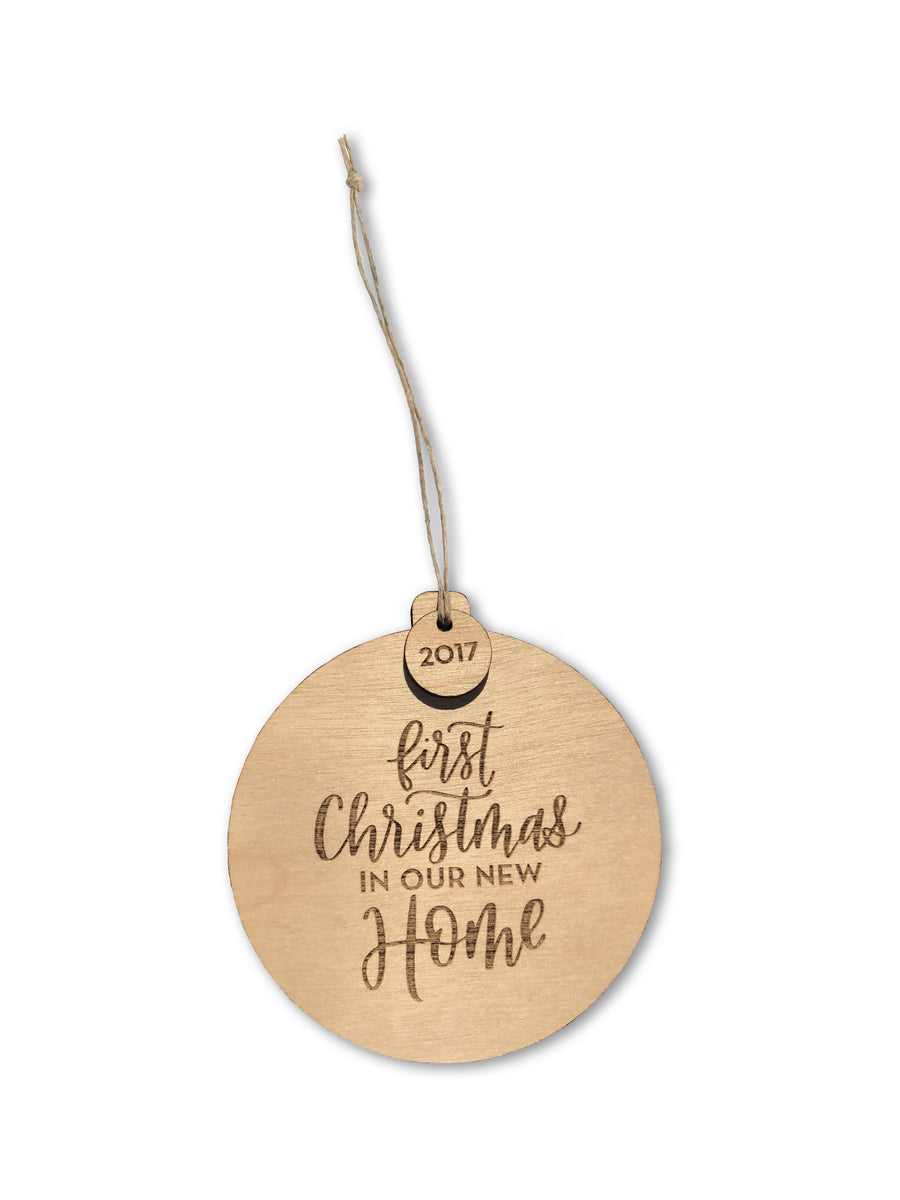 First Christmas in our New Home Ornament