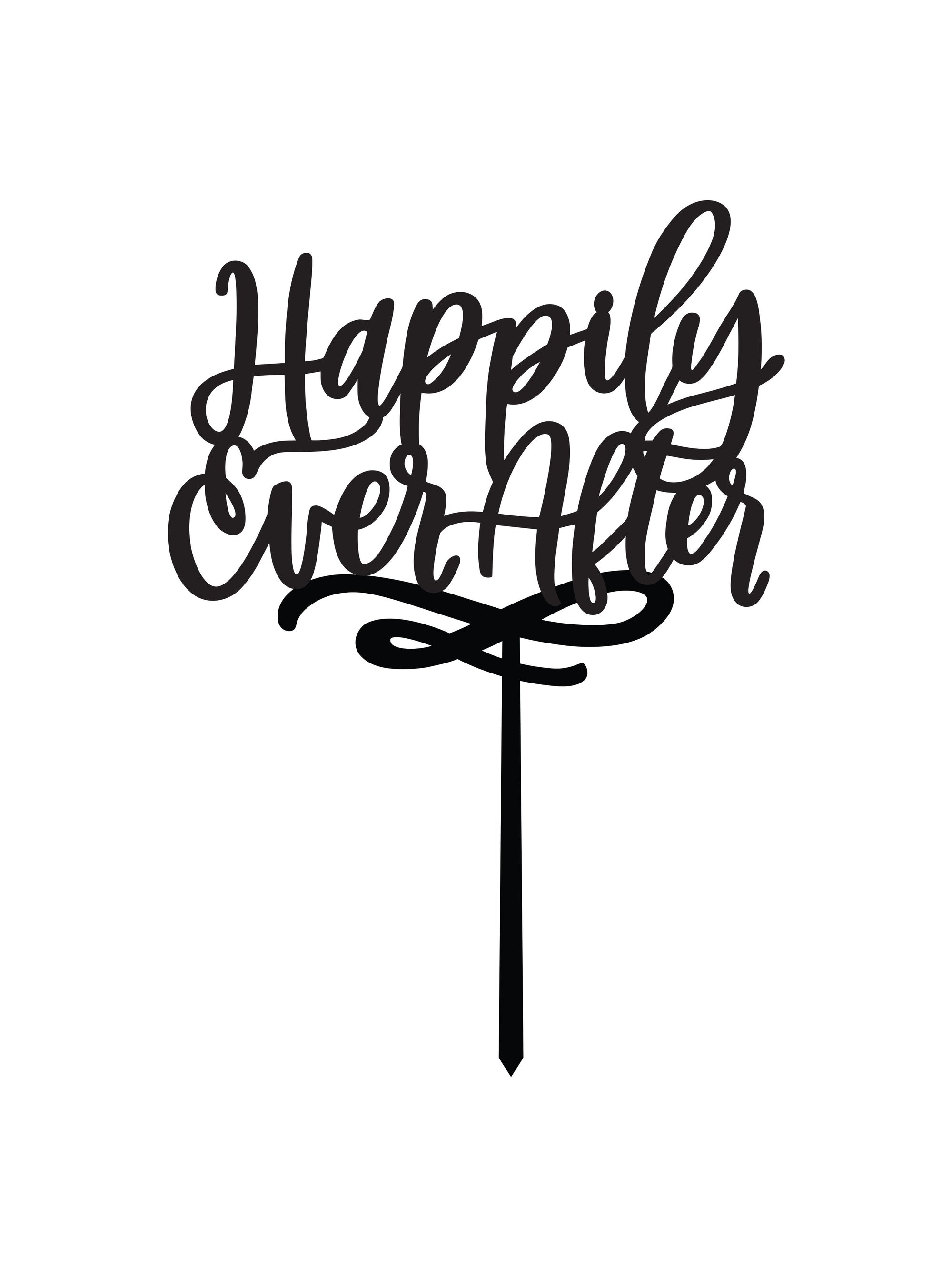 Happily Ever After Cake Topper