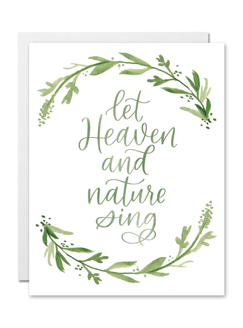 Let Heaven & Nature Sing Card