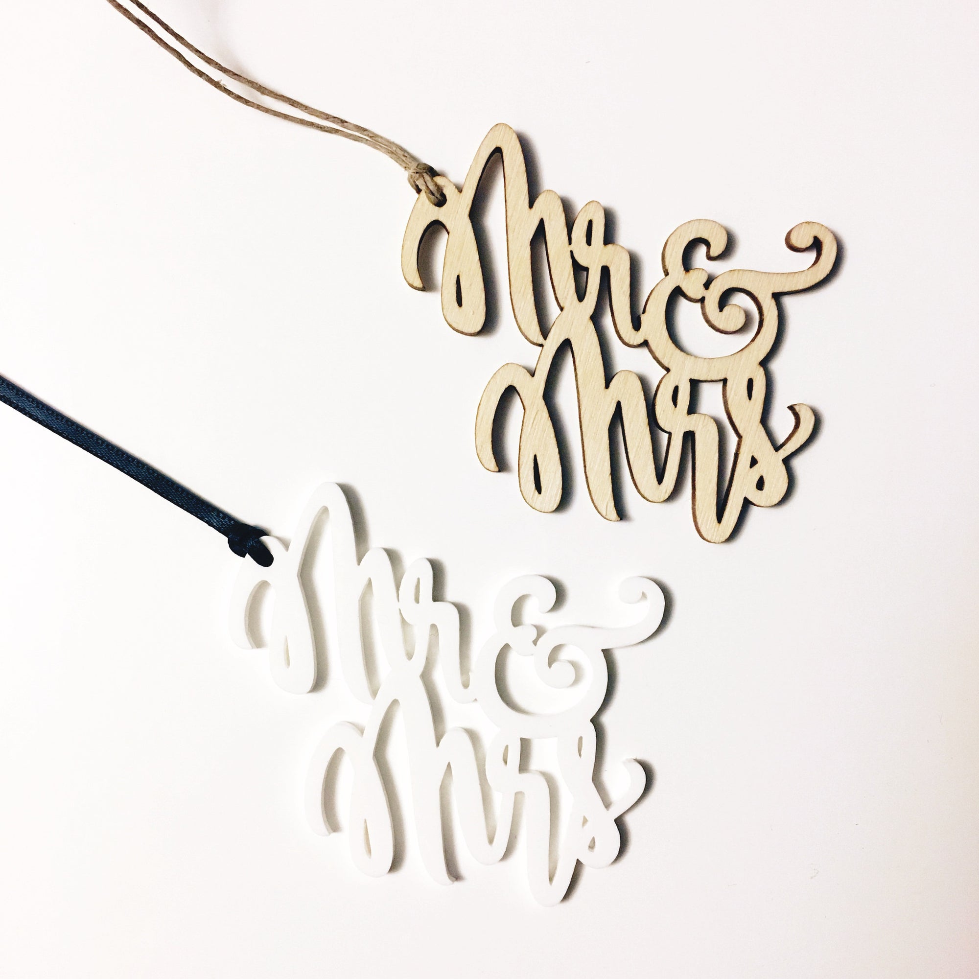 Mr & Mrs Ornament Tag