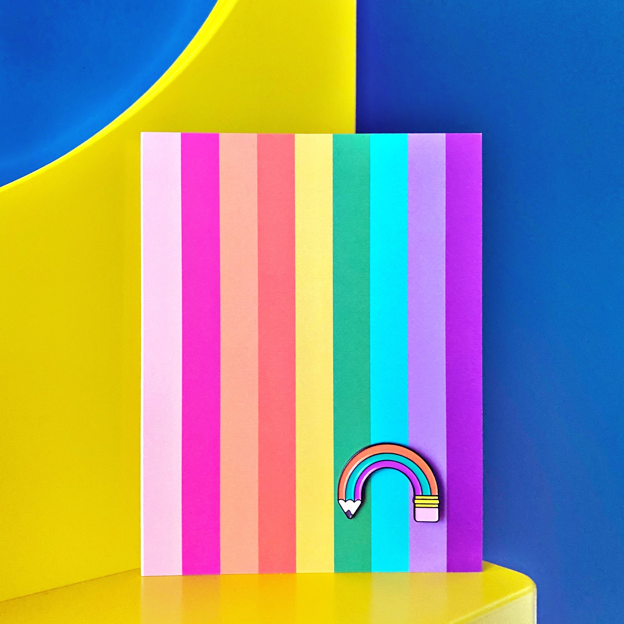 Rainbow Pin Card