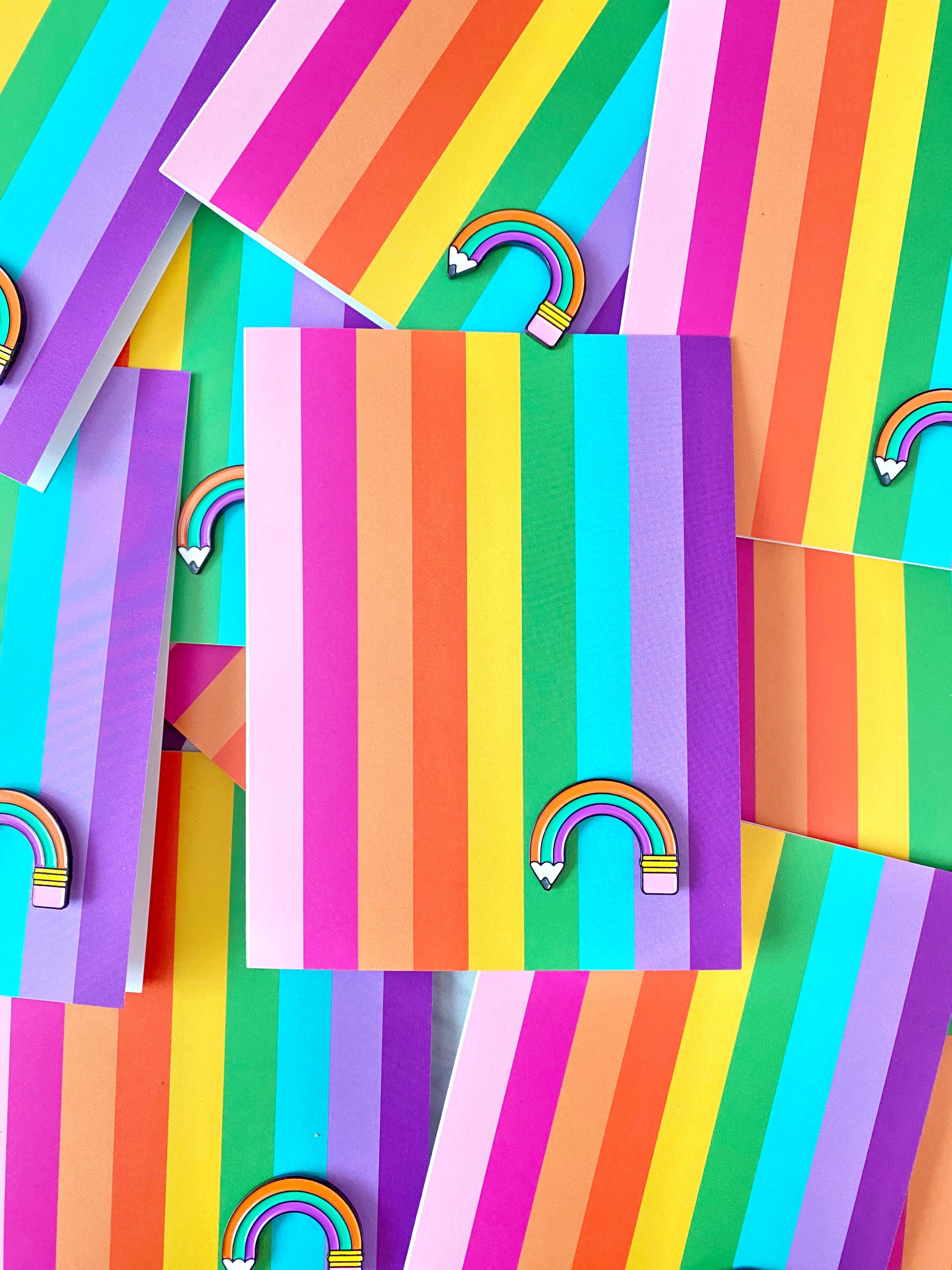 Rainbow Pin Card