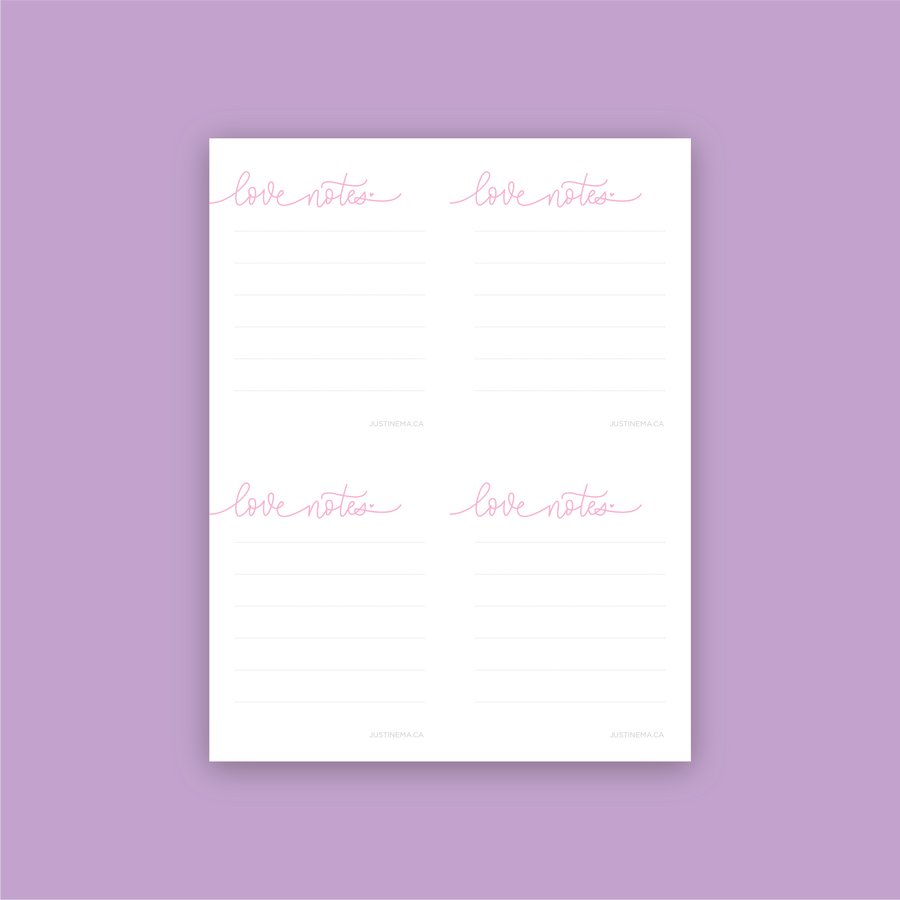 Love Notes Instant Download
