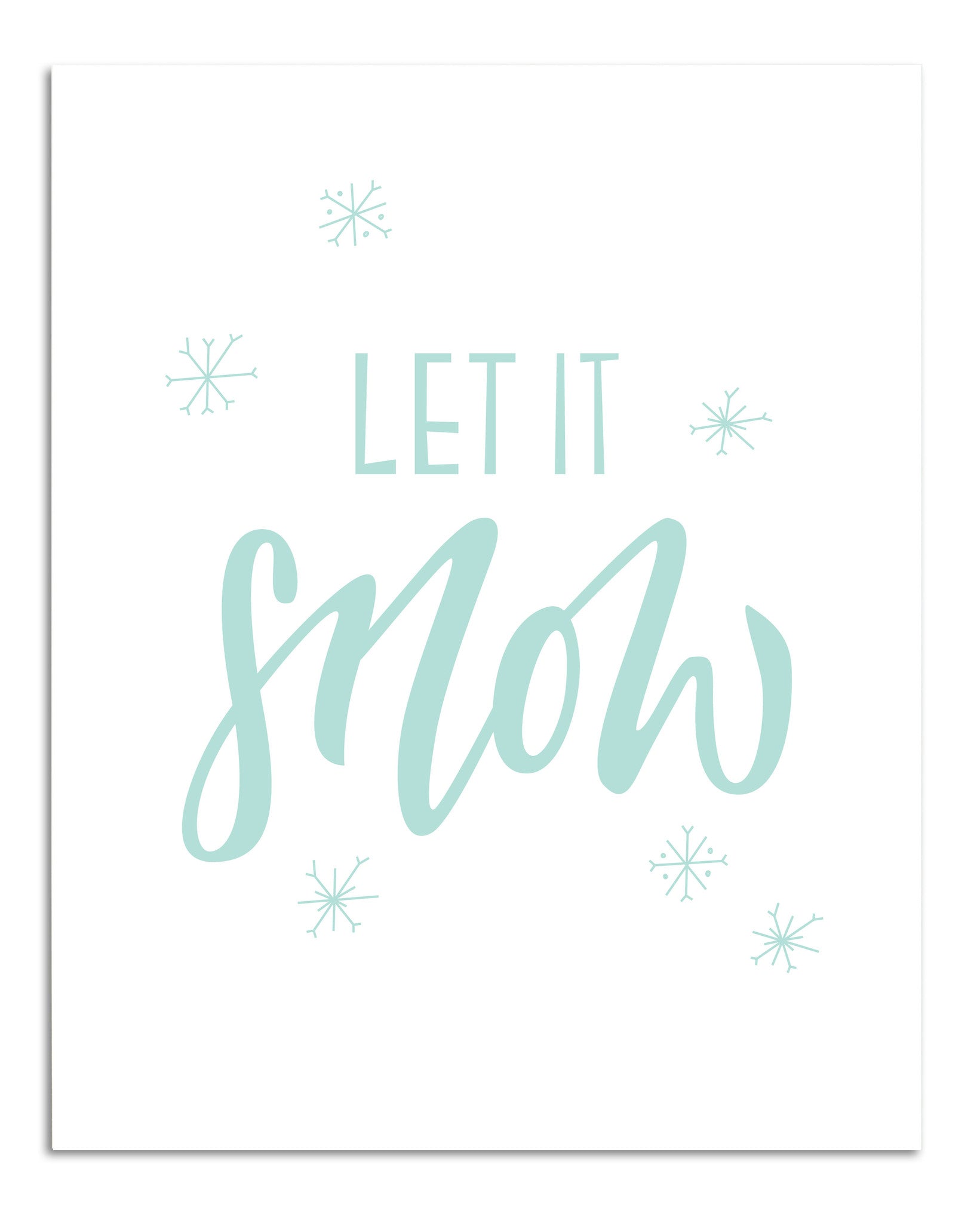 Let It Snow Print - Justine Ma