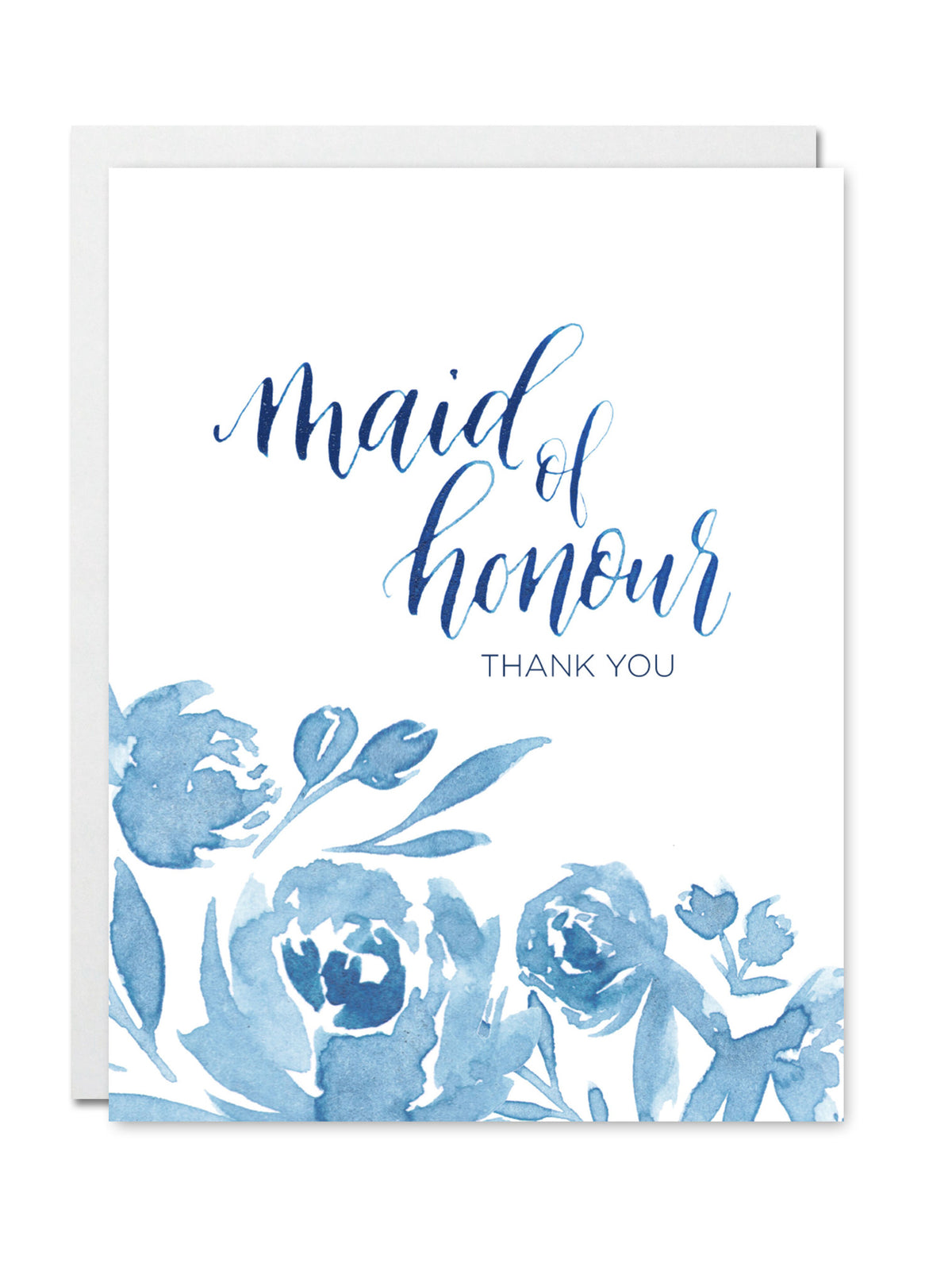 Maid of Honour Thank You Card