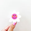 Happy Face Daisy Sticker