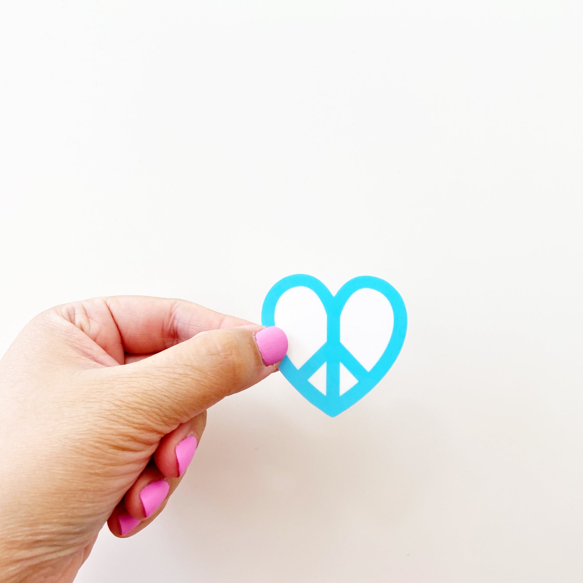 Peace Heart Sticker