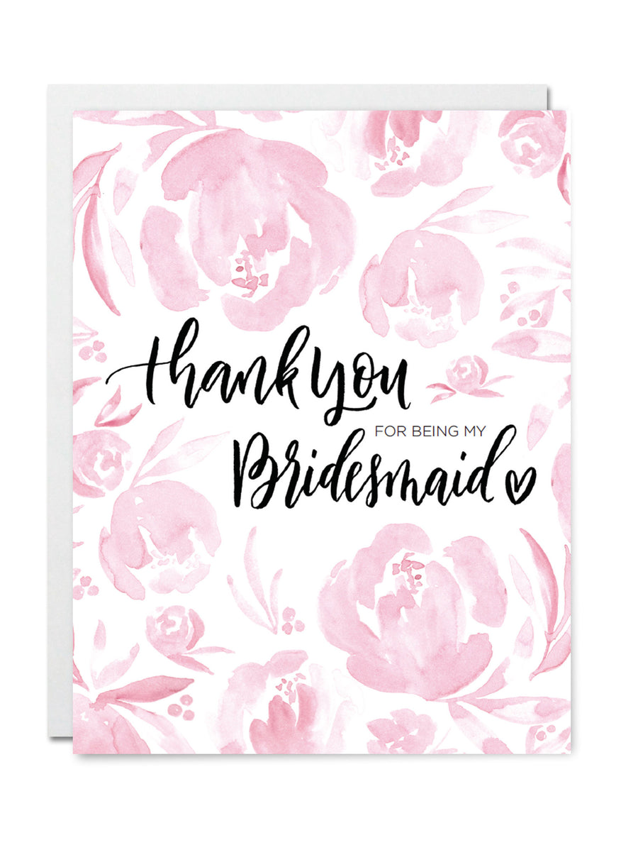 Thank You for being my Bridesmaid Card