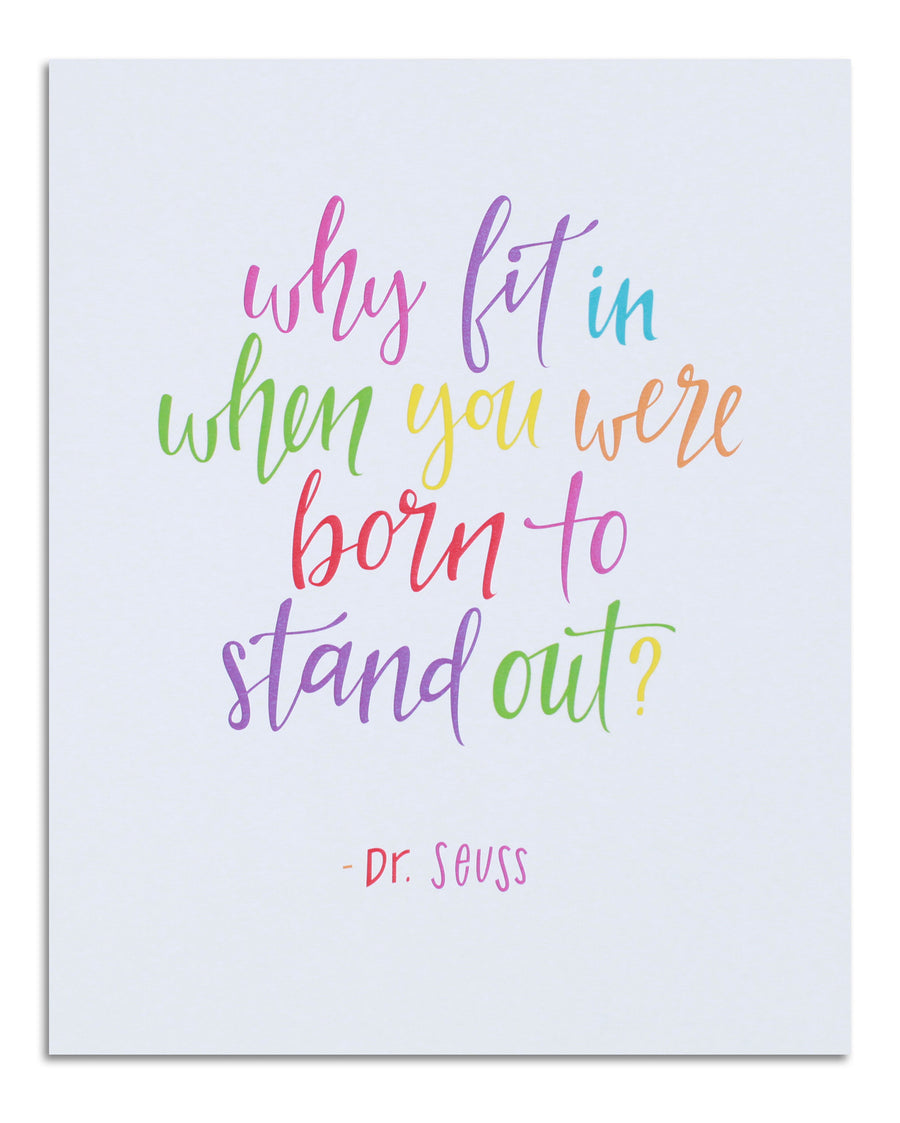 Why Fit In? Print