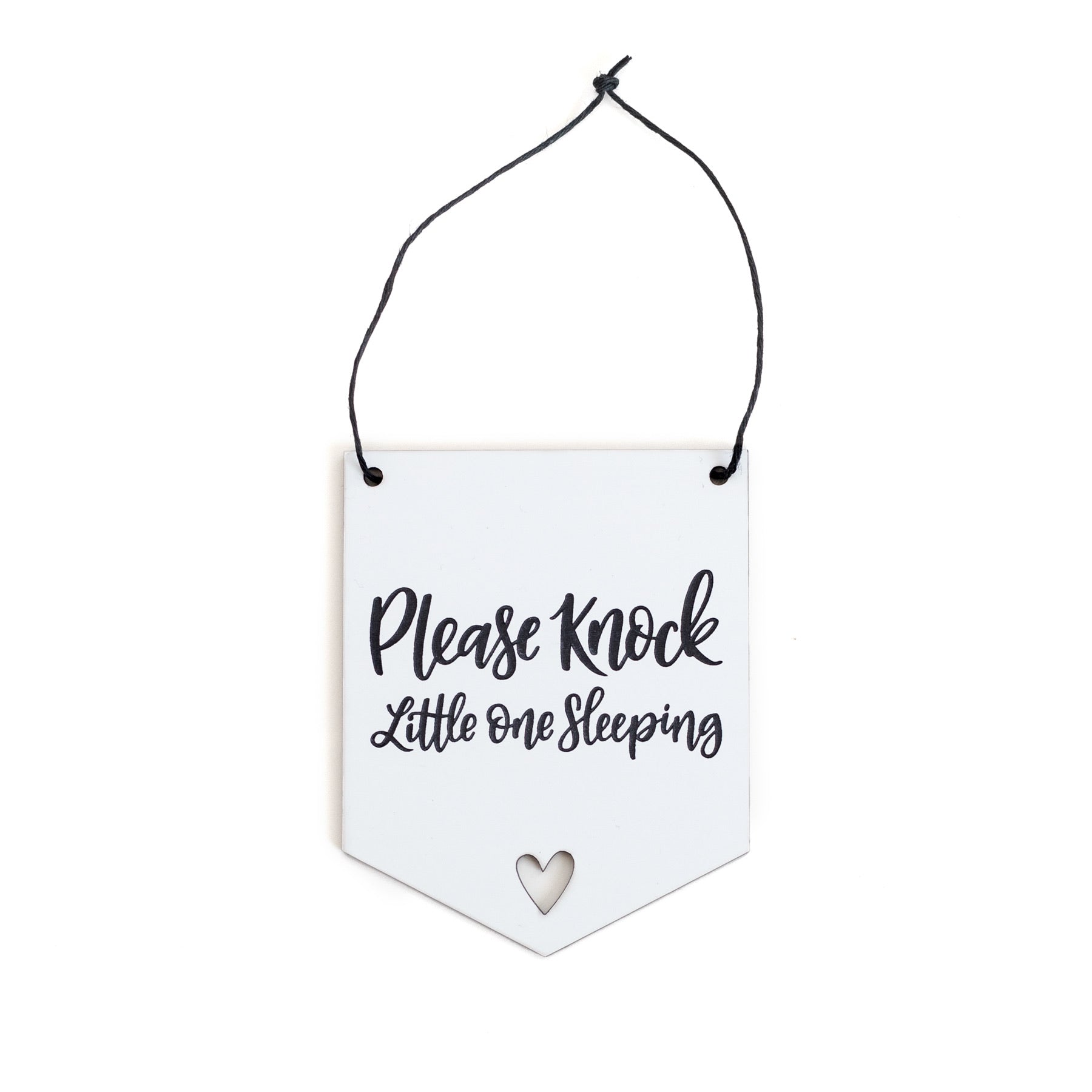 Please Knock Mini Flag