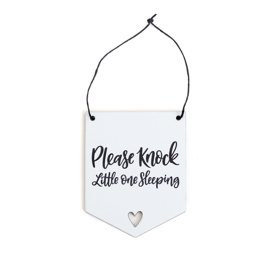 Please Knock Mini Flag