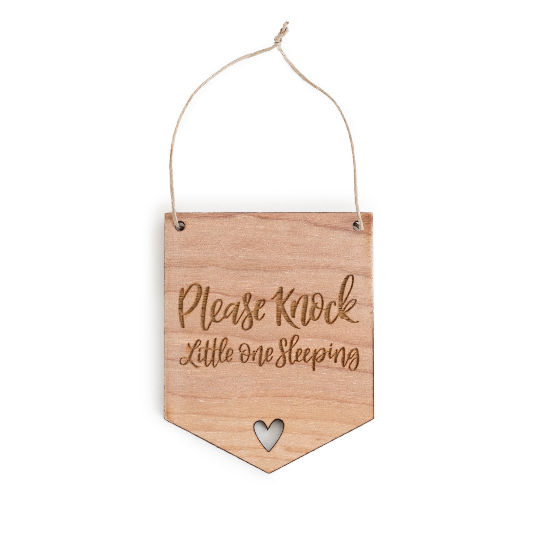 Please Knock Mini Flag