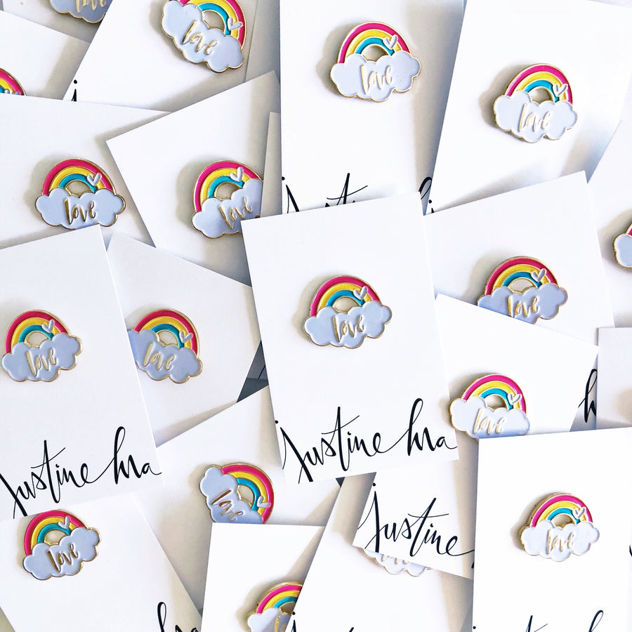 Rainbow Love Pins