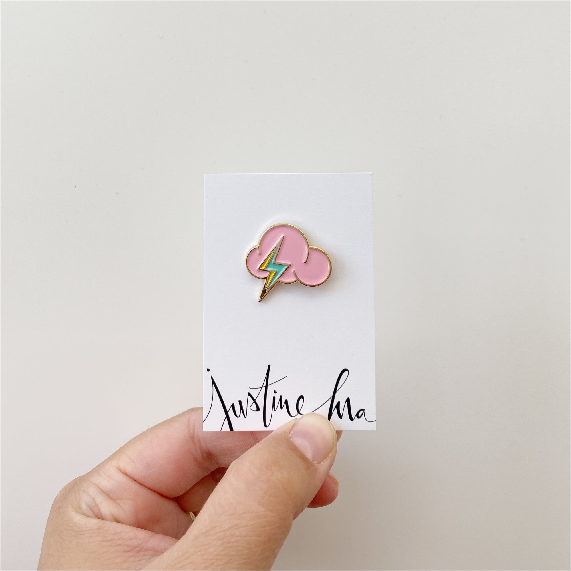 Pink Cloud Bolt Pin